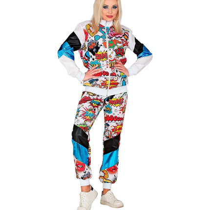 Neon 80S træningsdragt Error Pop Art