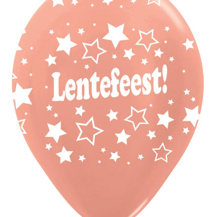 Balloner Spring Party Stars Rose Gold 25 stk