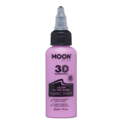 Moon Glow Glow in the Dark stofmaling lilla 30 ml