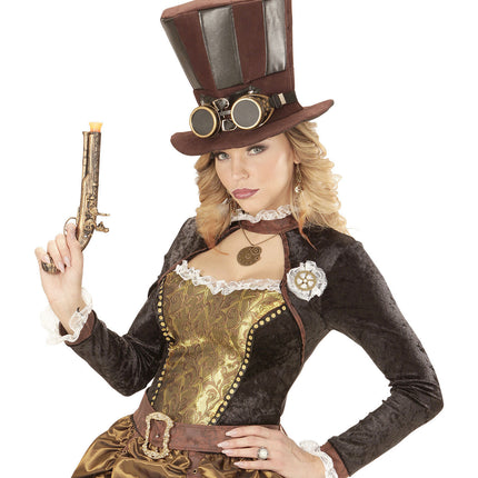 Hat Steampunk High med briller