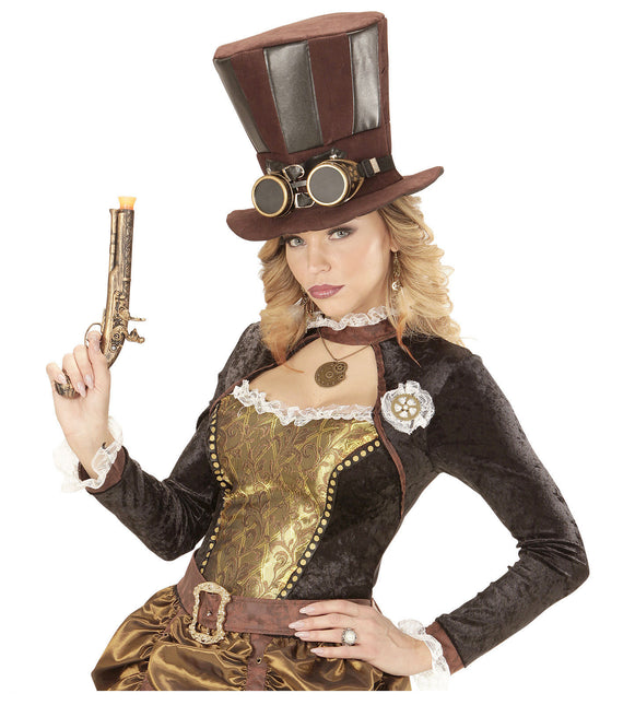Hat Steampunk High med briller