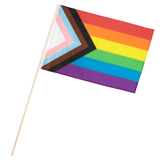 Bølgeflag Pride 30 cm