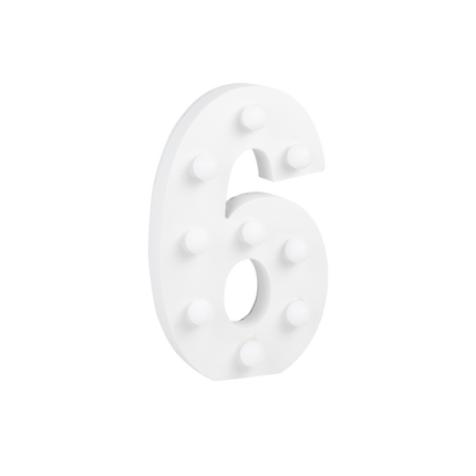 6 lysfigurer 16,5 cm