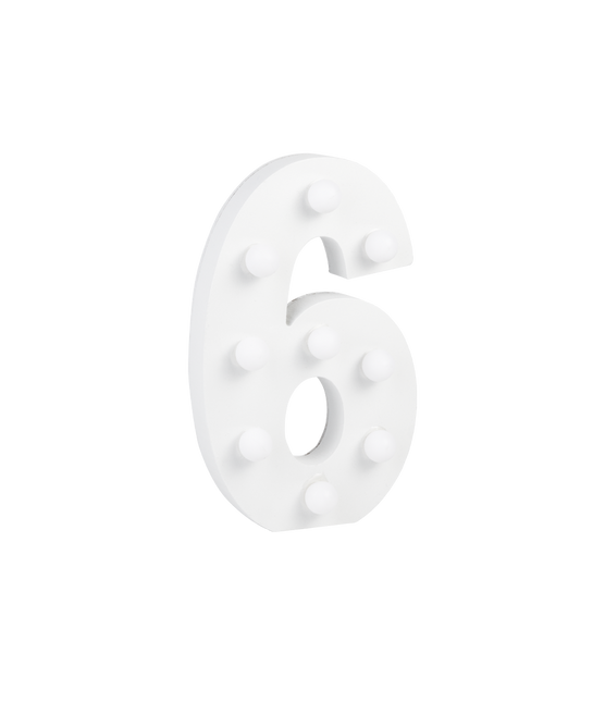 6 lysfigurer 16,5 cm