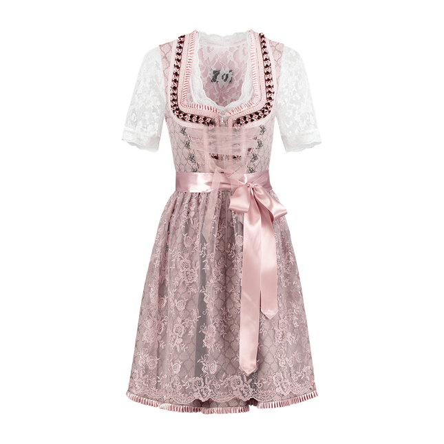 Pink Dirndl-kjole Oktoberfest Kvinder 2 Dele