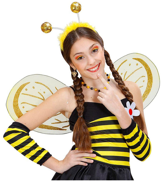 Discoballs med gyldent pandebånd