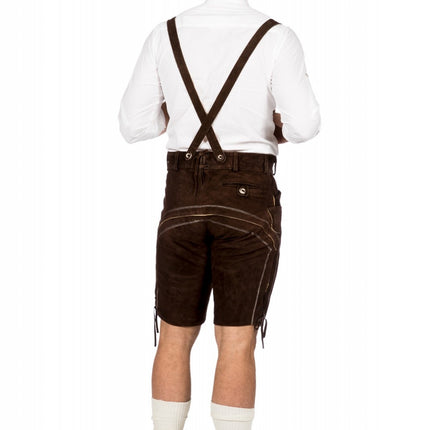 Mørkebrune lederhose mænd kort