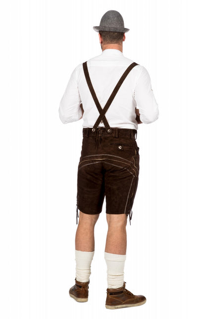 Mørkebrune lederhose mænd kort