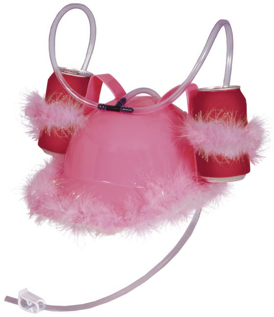 Drikkevarehjelm Pink Feathers