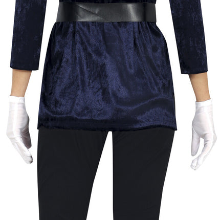 Musketer-kostume blå til damer