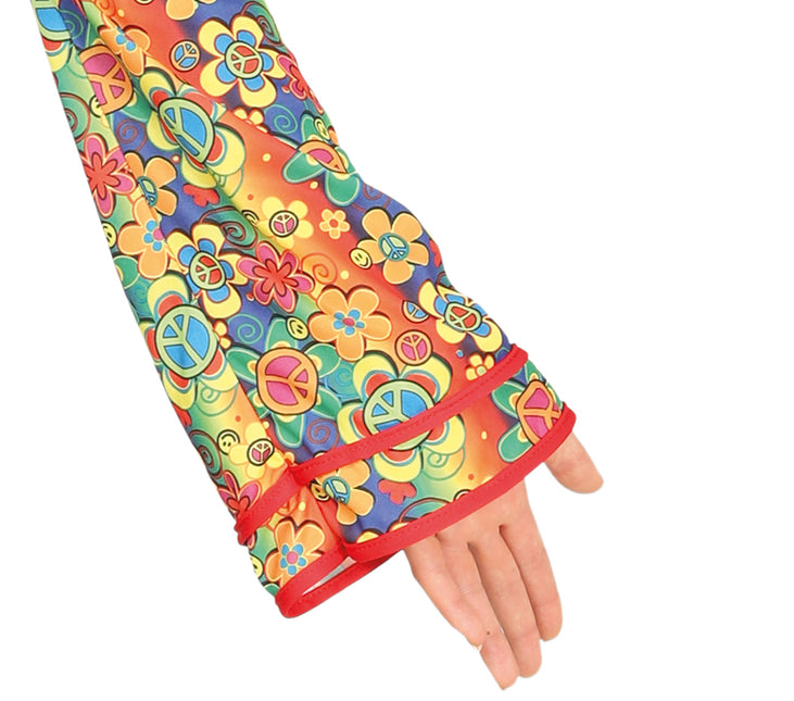 Hippie 60S blomsterkostume til kvinder