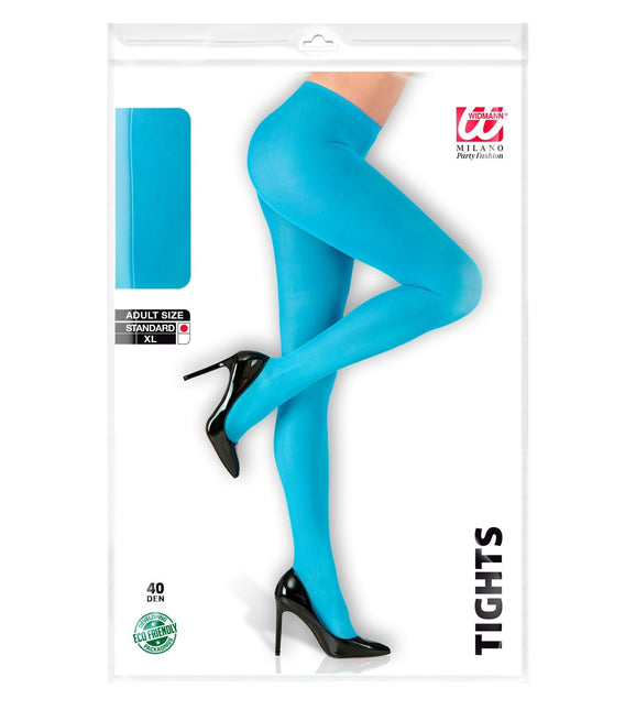 Blå strømpebukser til damer