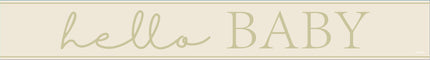 Fødselsbanner Beige Hello Baby 2.74m