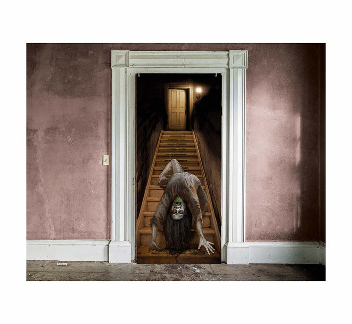 Halloween-dørplakat Spøgelse 180 cm x 80 cm