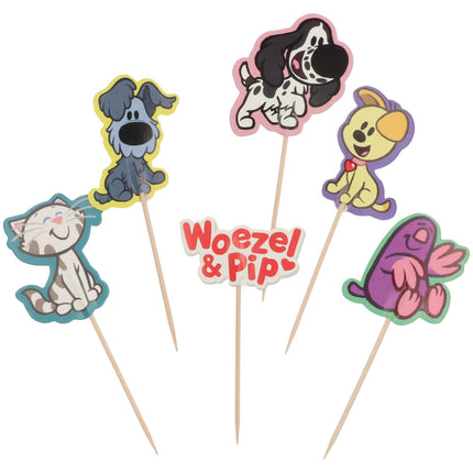 Woezel En Pip Cupcake Toppers 6 stk
