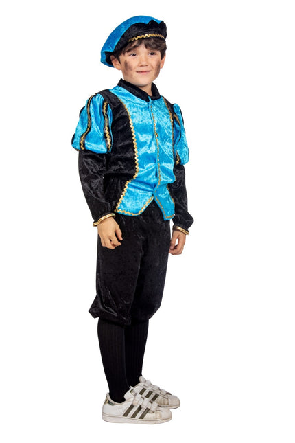 Pietenpak Kind Lyseblå/Sort Luxe