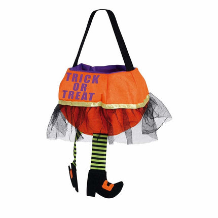Halloween-slikspand, slik eller ballade, 20 cm