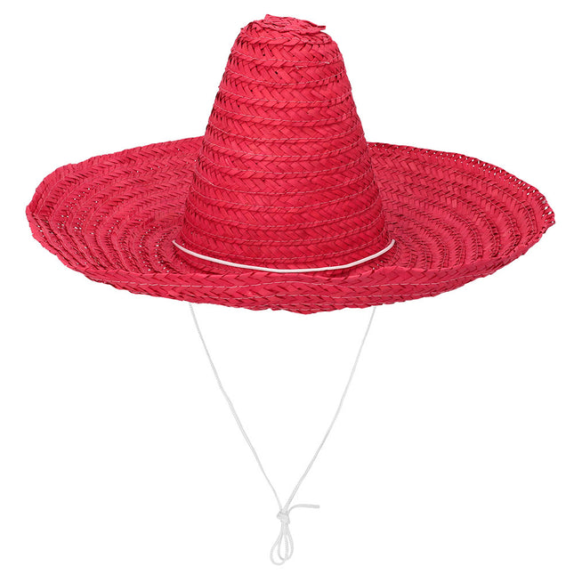 Rød sombrero 49 cm