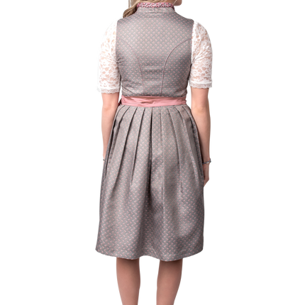 Grå Dirndl-kjole Oktoberfest Pink Ladies