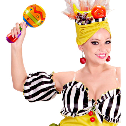 Farvede oppustelige samba-bolde 20 cm