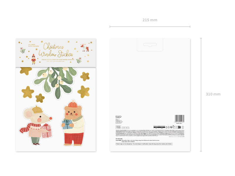 Julevinduesklistermærke 40 stk