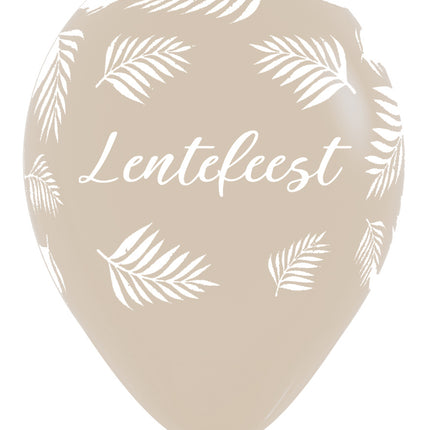 Balloner Forårsfestival Palmer Hvid Sand 30cm 25stk