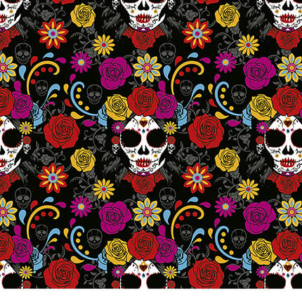 Halloween-borddug med blomster 2,74 m