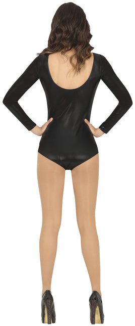 Leggingsuit Black Ladies Metallic