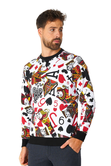 Casino Playing Cards Sweater Men <tc>OppoSuits</tc>