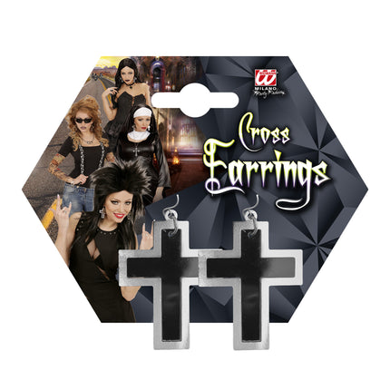 Sorte sølvøreringe