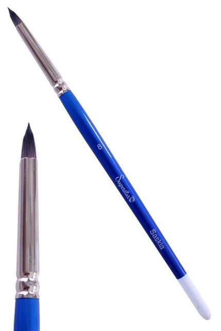 Blue Schmink Brush Flower No.8