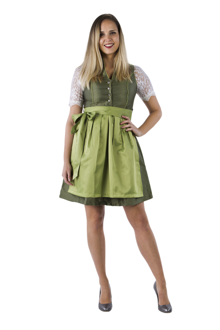 Mørkegrøn Dirndl-kjole Oktoberfest Ladies 2 Pieces