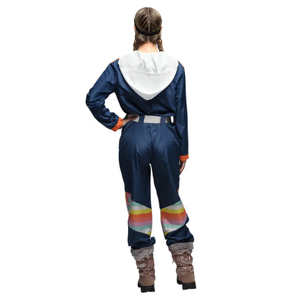 Farvet skidragt til damer