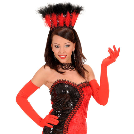 Røde handsker Lycra