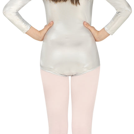 Pigetrøje Silver Metallic