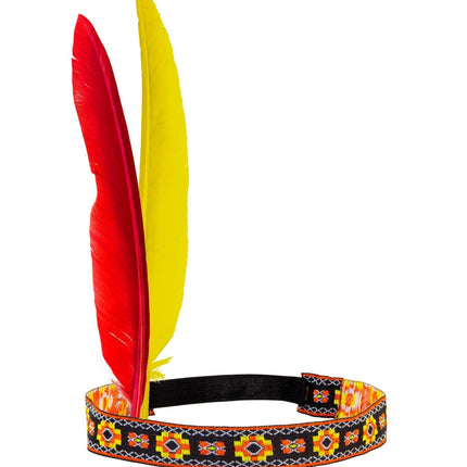 Indisk hårbånd med to fjer