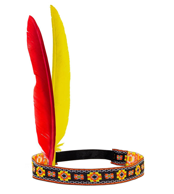 Indisk hårbånd med to fjer