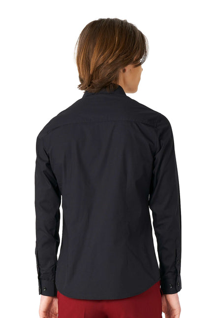 Sort skjorte dreng teenager <tc>OppoSuits</tc>