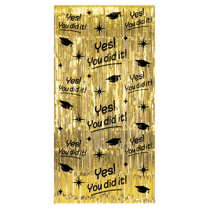Passed Door Curtain Guld Sort