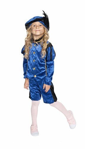 Pietenpak Kind Velours Blå/Sort