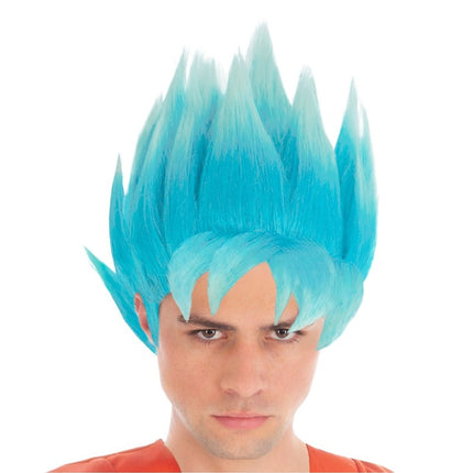 Goku Super Saiyan Paryk Blå Dragon Ball Super