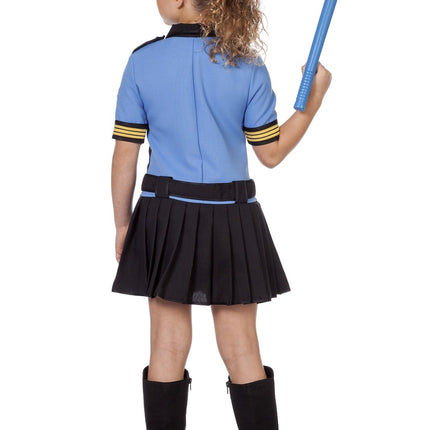 Politidragt blå pige