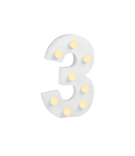 3 lysfigurer 16,5 cm