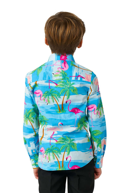 Hawaii Flamingo Skjorte Dreng <tc>OppoSuits</tc>