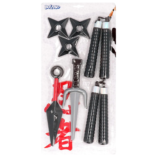 Ninja falske våben sæt dreng 7 dele