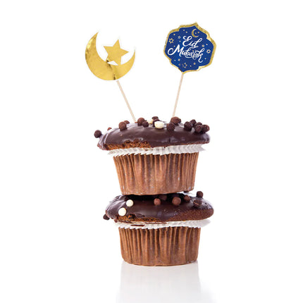 Ramadan Cocktailpinde Eid Mubarak 12cm 12stk