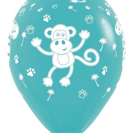 Balloner Jungle Animals Fashion Mix 30cm 25stk