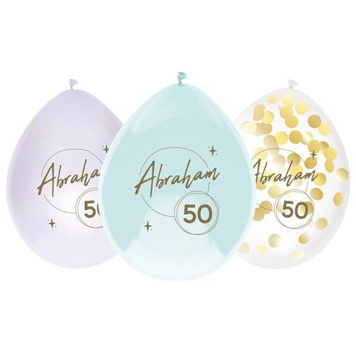 Abraham Balloner Farvet 30cm 6stk