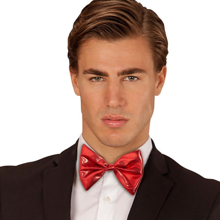 Rød sløjfe metallic