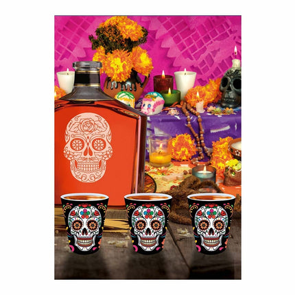 Dia De Los Muertos Shot-glas 5 cm 3 stk